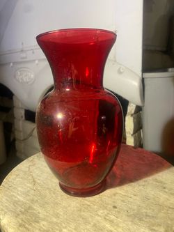 Beautiful red glass face