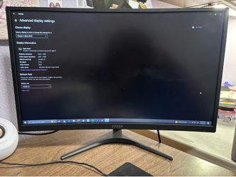 MSI Optix G24C 24” Curved Gaming Monitor – 120Hz – Great Condition