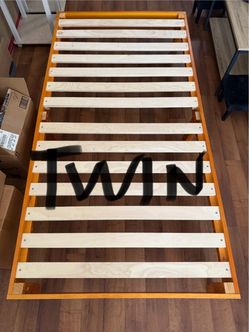 TWIN SIZE BED FRAME WOOD