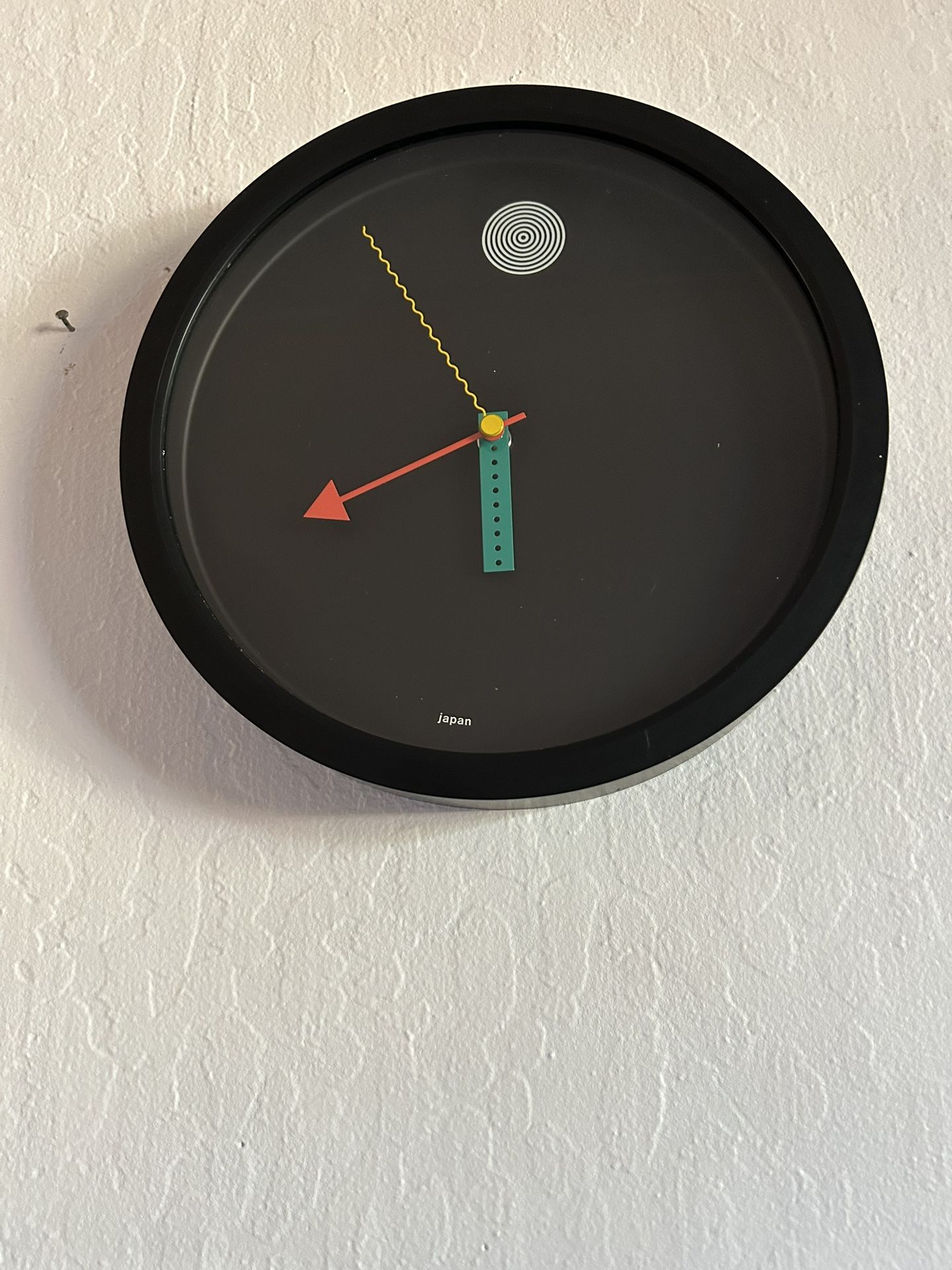 Vintage 1980’s Wakita Postmodern Wall Clock by Shohei Mihara for Wakita