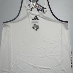 Adidas: Women’s Texas A&M University Aggies Dri-Fit White Tank Top