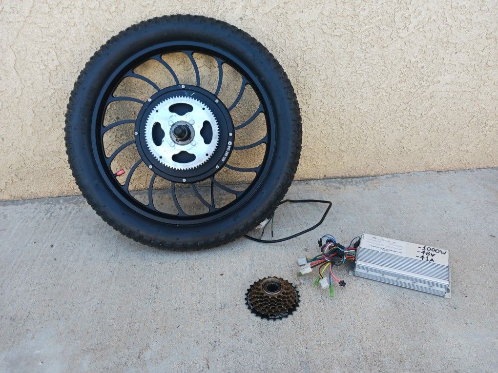New 20 Inch Hub Motor/wheel w/speed Control, Throttle And Extra Gearing