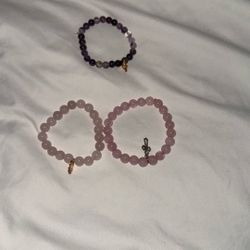 Two Pink And One Purple bracelet