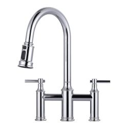 Double Handle Bridge Kitchen Faucet
