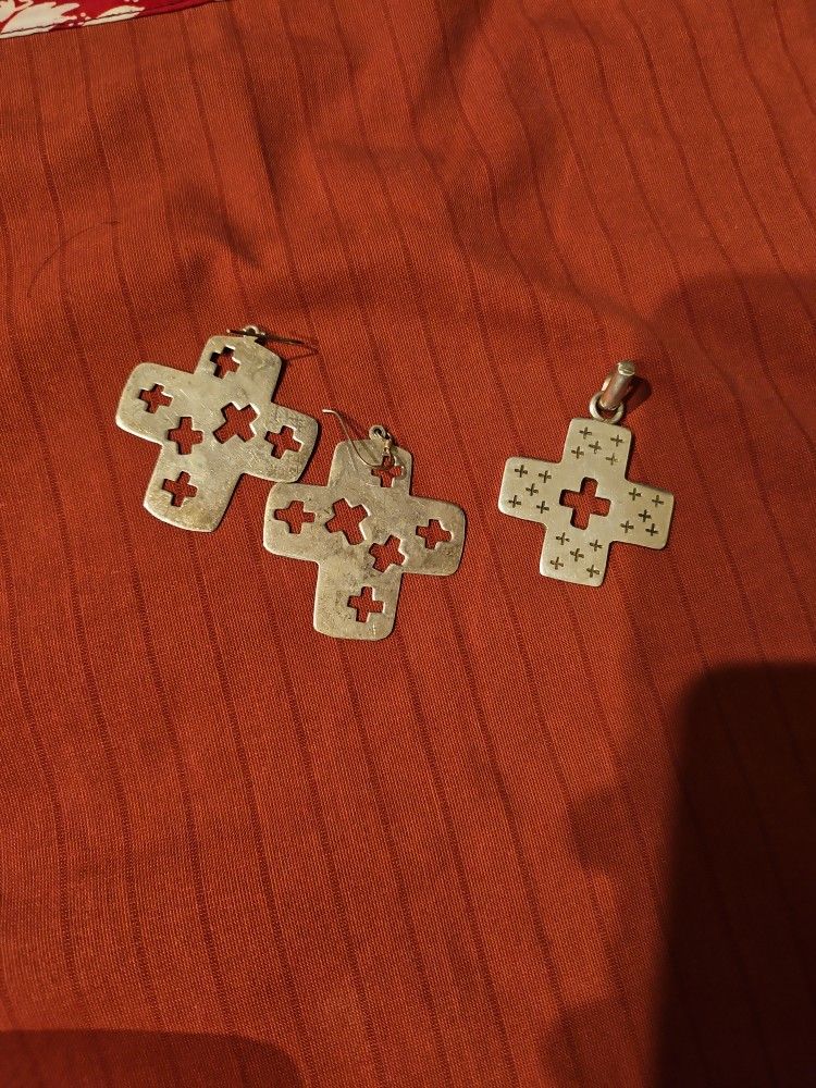 2 Earrings + Pendant Silver 925,All Products : American Fashion Style Bags On Sale
