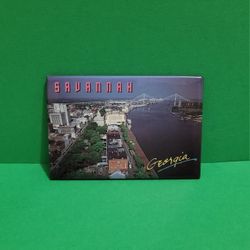 Savannah Georgia with Bridge Fridge Magnet Collectible.
