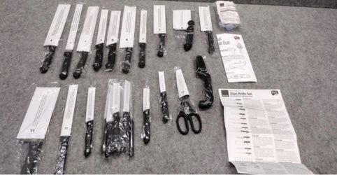 NIB Ronco Knifes - 25pc Set and Slot Block I