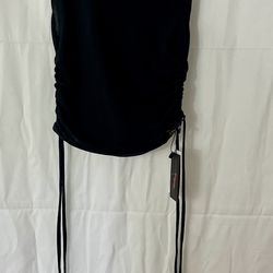 DNC Religion NWT Latin Stretch Dance Crop Top Ruched Sides Size S