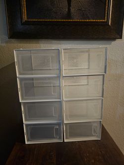 STACKABLE STORAGE SHOE BOXES