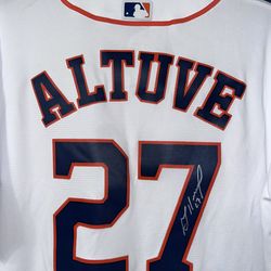 Jose Altuve signed majestic jersey