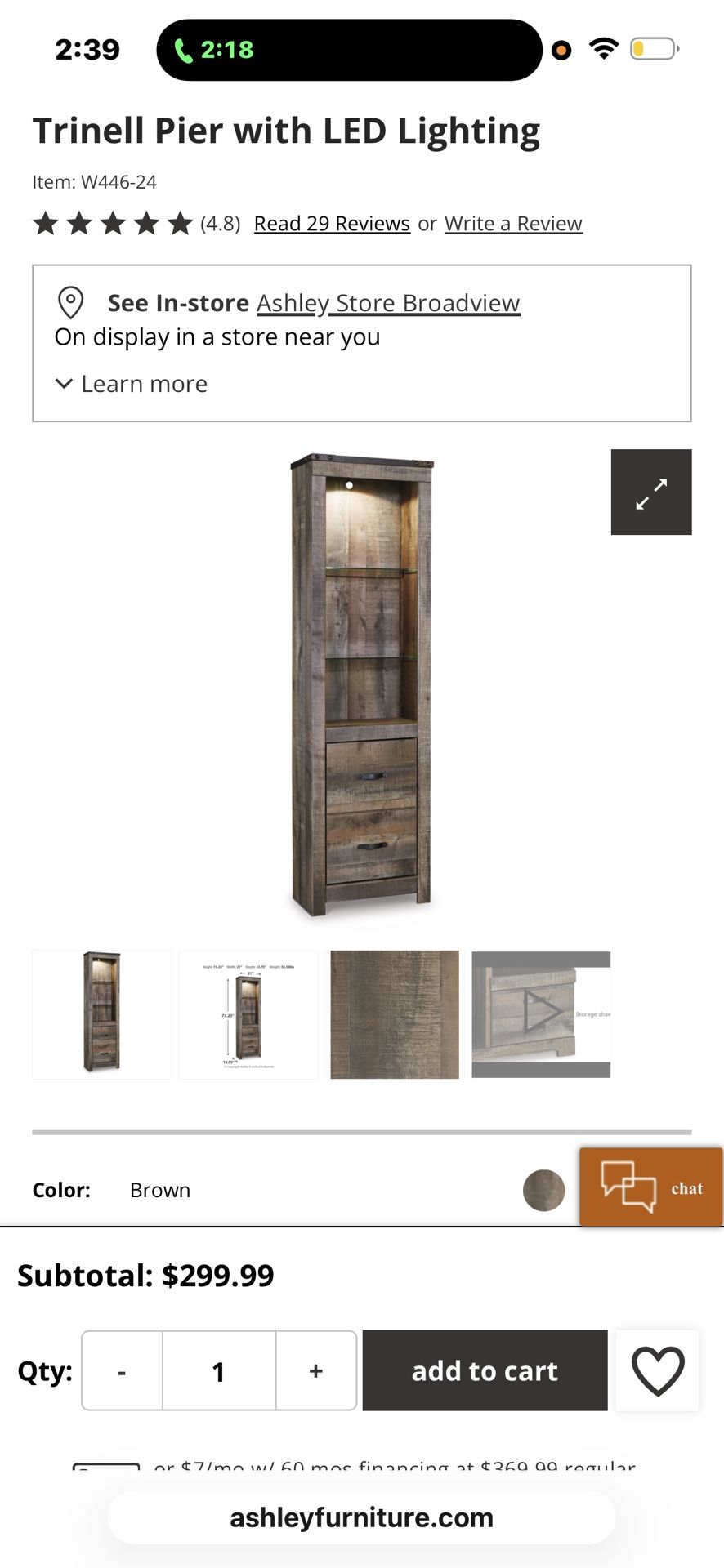 Trinell Pier W/LED Light