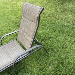 Adjustable metal chair