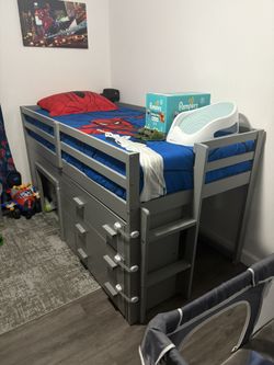 Twin Loft Bed With Mattress