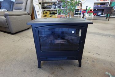 Bayside Infrared Electric Fireplace Stove Heater with Realistic Flame Effects