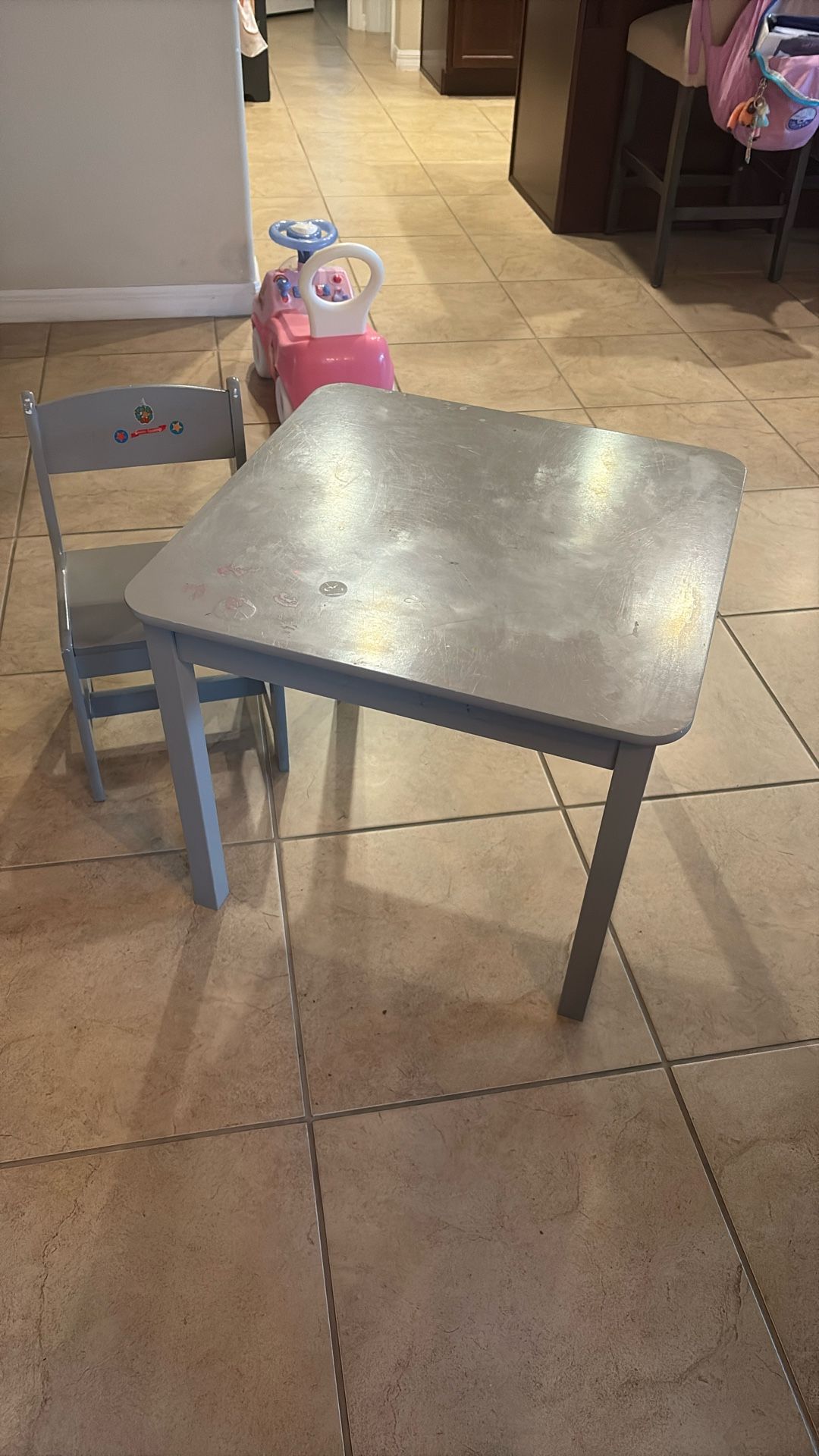 Kids Table And 1 Chair