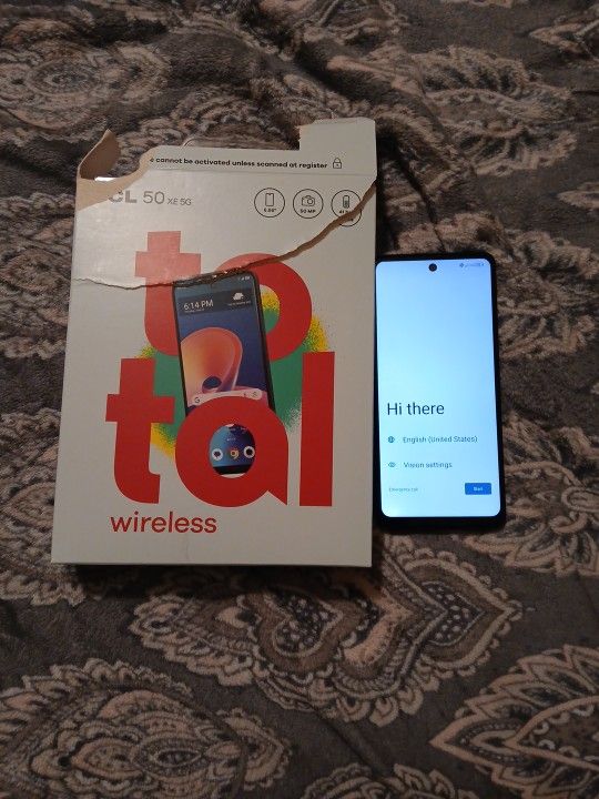 Tcl 50 XE 5G Locked 🔒 To Total Wireless It's Kinda Brand New 