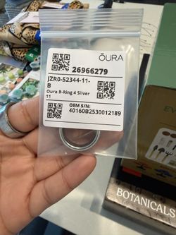 Oura Ring Silver Size 11