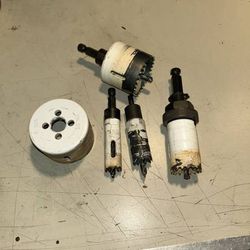 5 Lenox Drill Hole Saws With Four Arbors