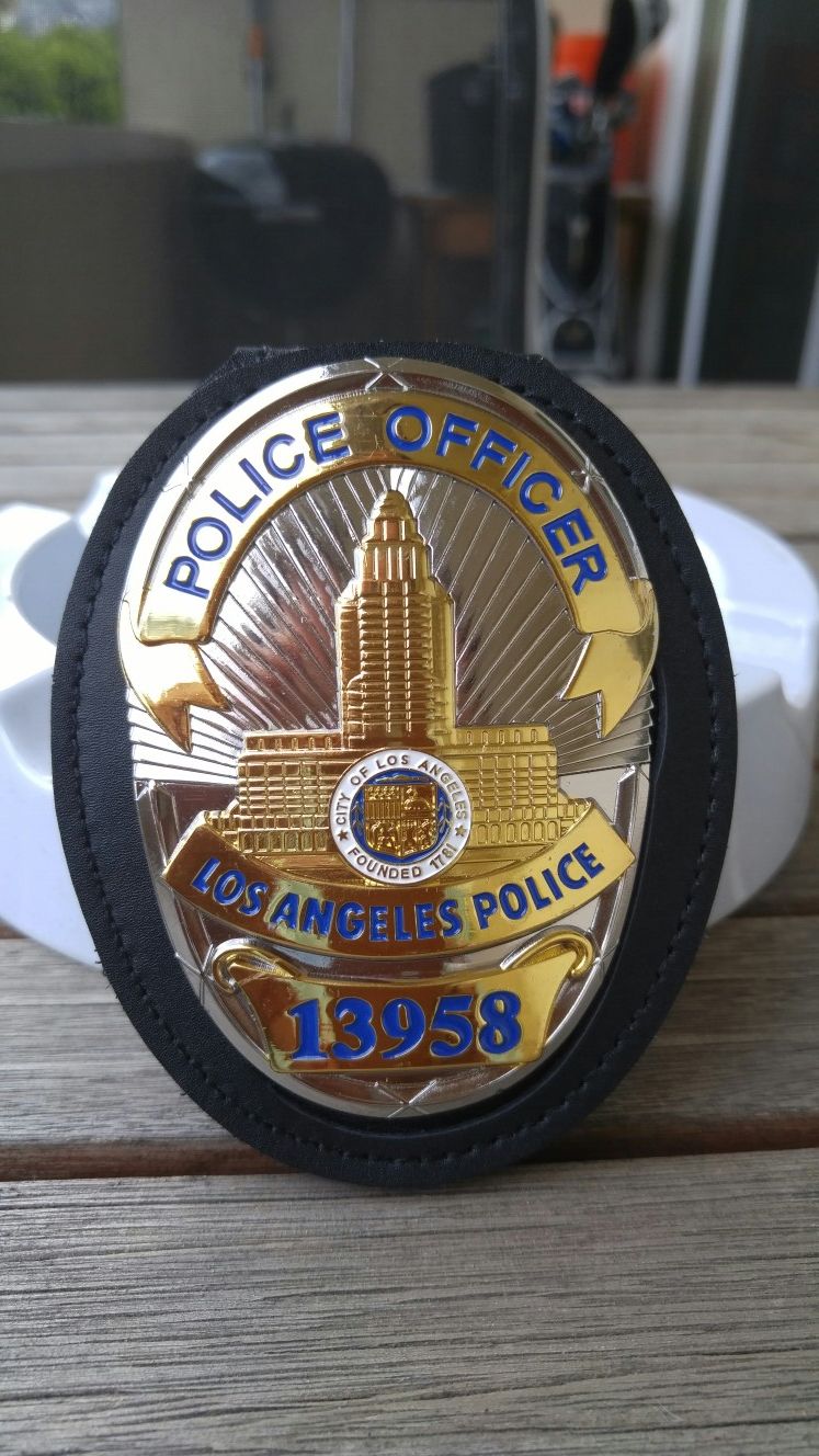 Movie prop police officer badge