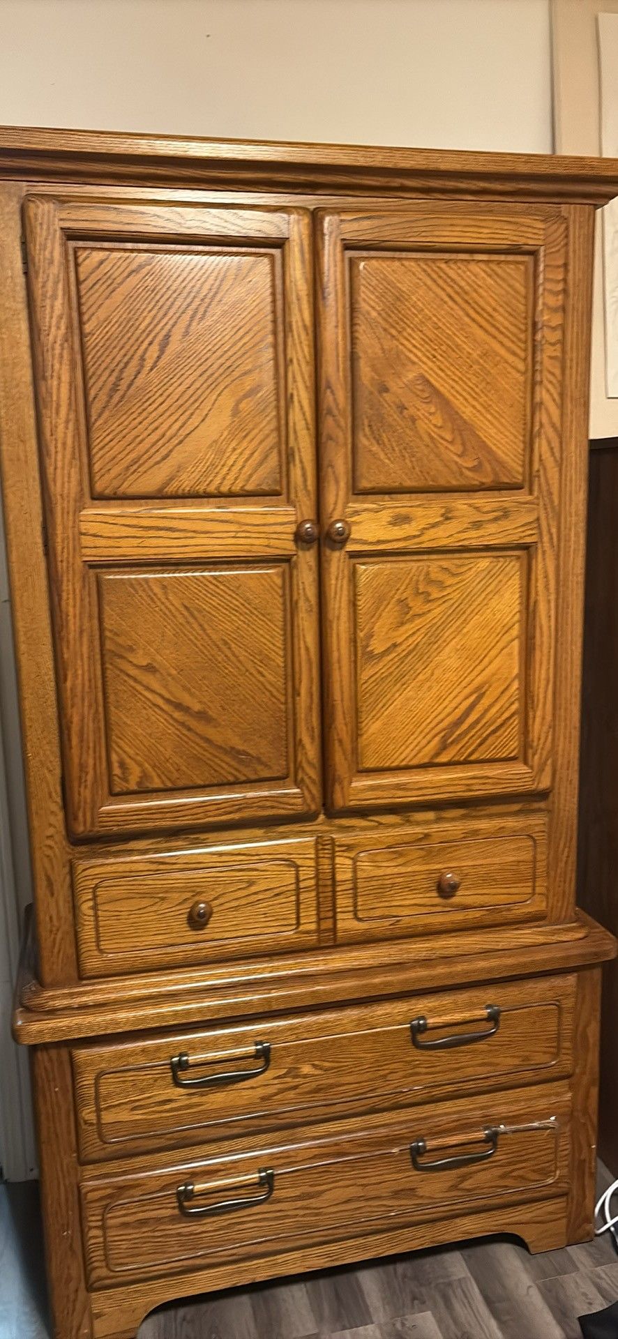 Bedroom Set. Armoire, Dresser, And 1 Night Stand