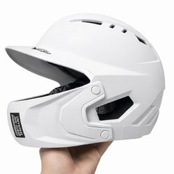 Victus Baseball Helmet + Face Guard (White) – Adult