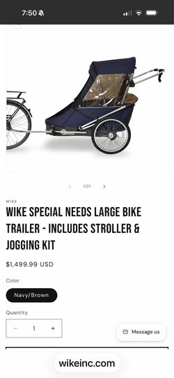 Wike special needs bike trailer