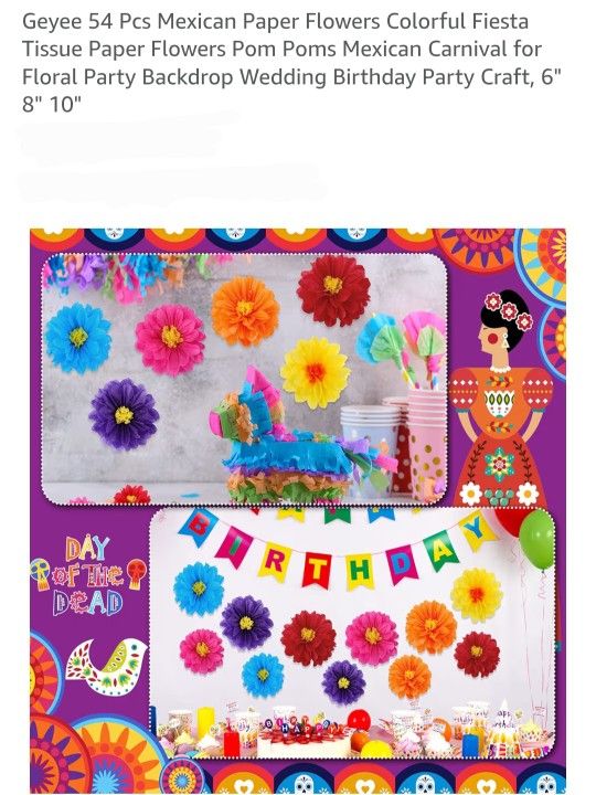 Fiesta Paper 💐Flowers 