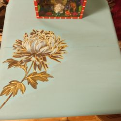 Vintage Side Night Table Decoupage 