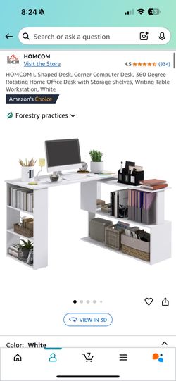 Desk Rotate Straight Or Corner Or Shelving 