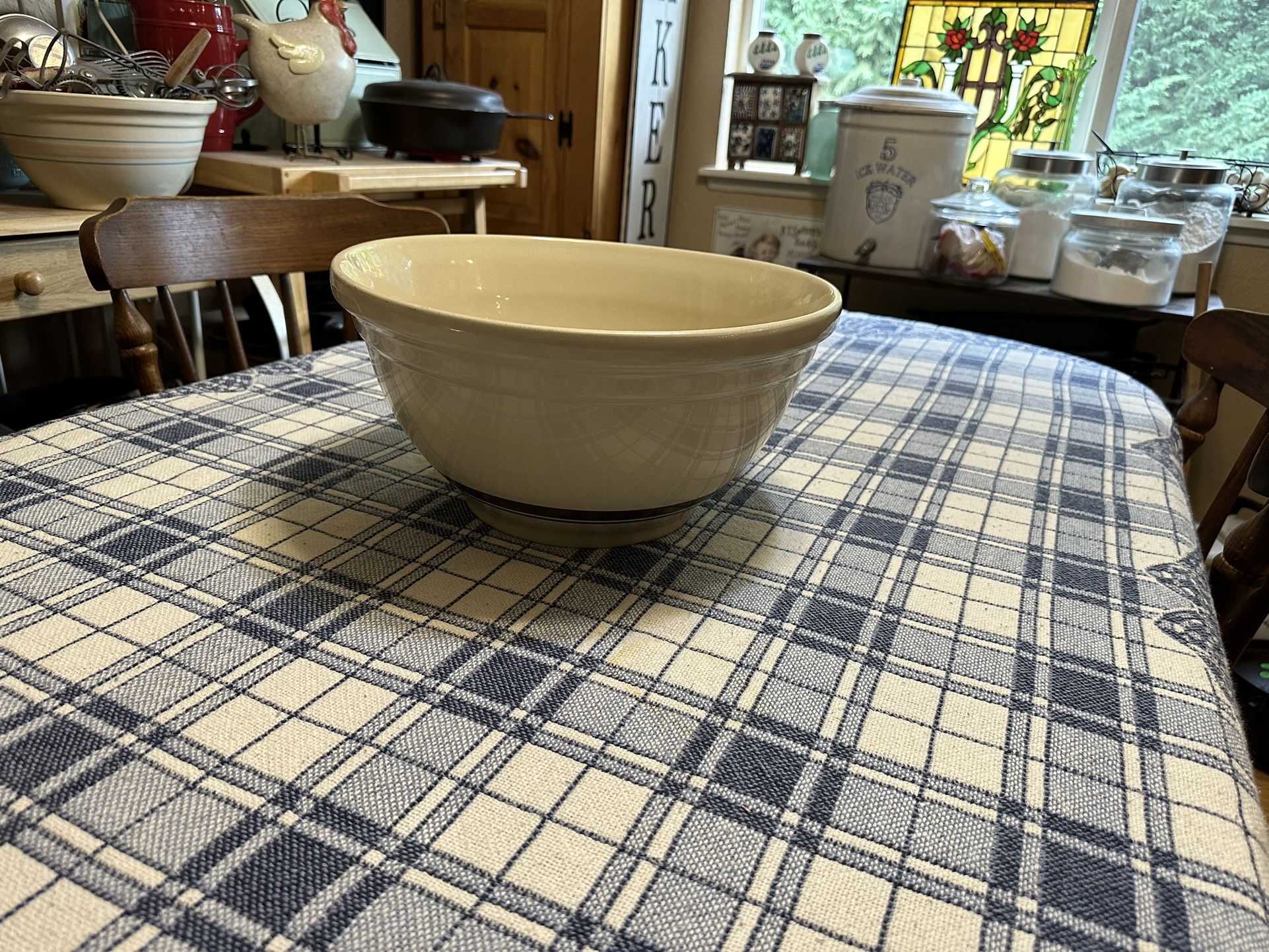 Vintage McCoy # 14 Brown Stripe X-Large 14” Mixing Bowl