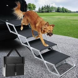 4-Step Dog Ramp Stairs For Cars