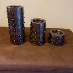 Three Candle Holders 