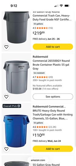Trash cans new