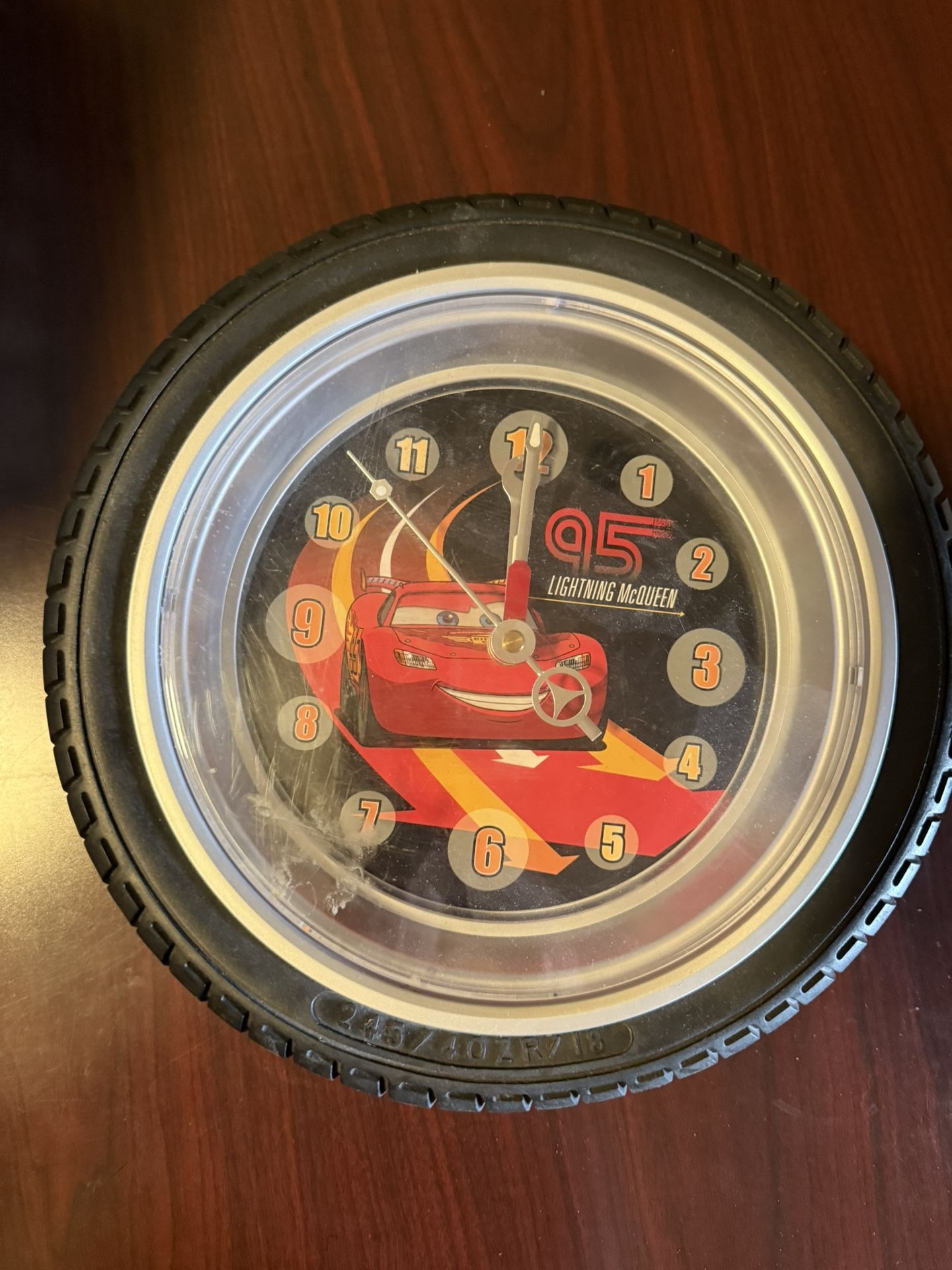 Lightning McQueen Clock