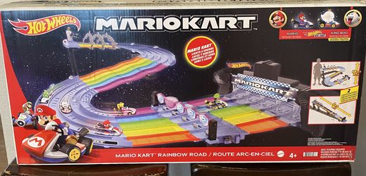 Mario Cart Rainbow Track Hot Wheels Set