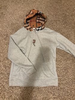 Grey Burberry hoodie
