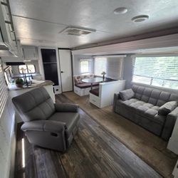 forest river travel trailer 34ft with slideout