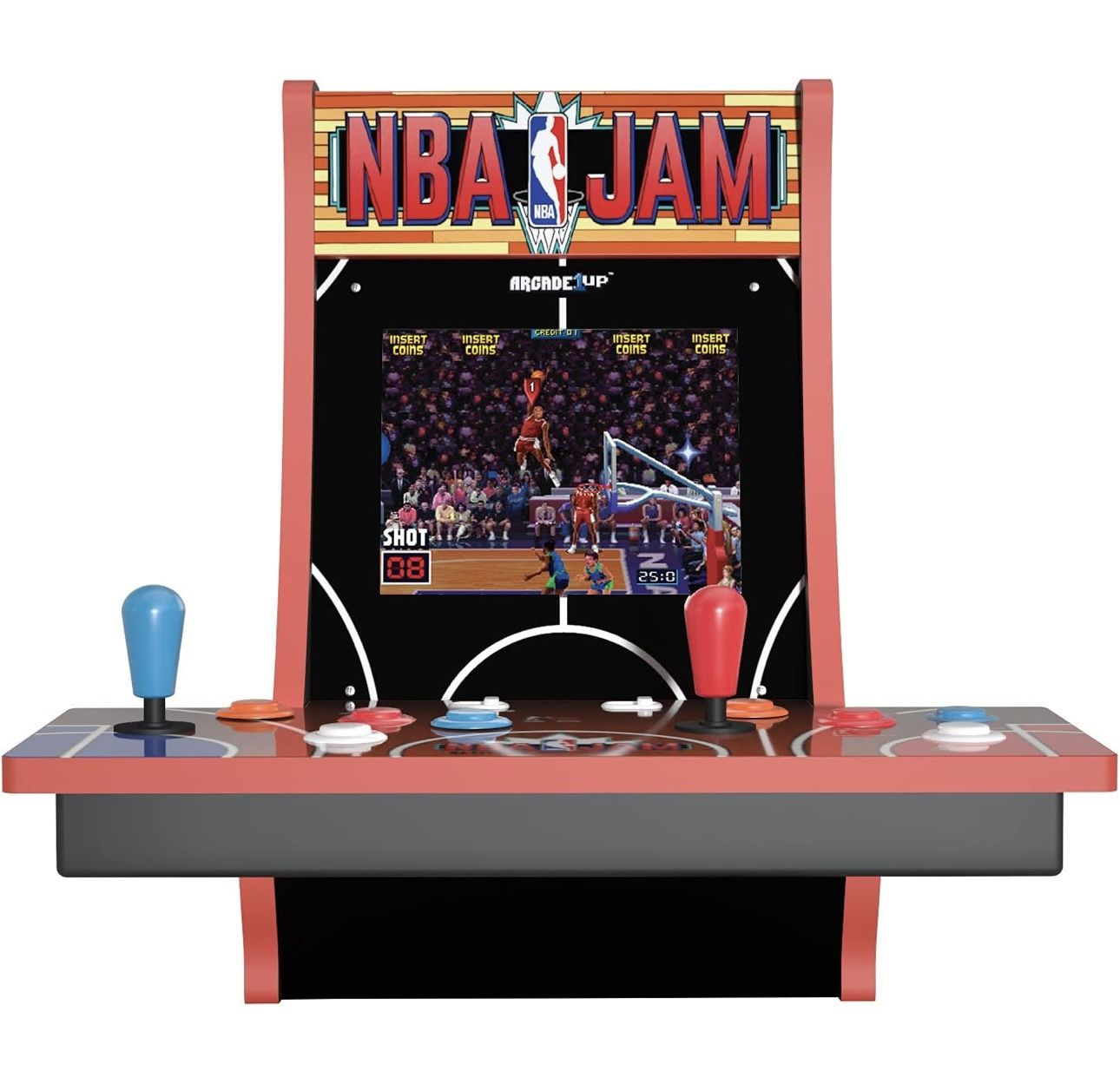 Arcade1Up NBA JAM 2 Player Countercade - Tabletop Arcade Machine - 3 Games in 1