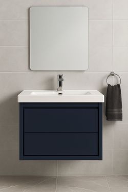 Bathroom vanity floating