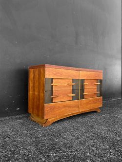 Beautiful MCM Heywood Wekfield Dresser With Reimagined Twist