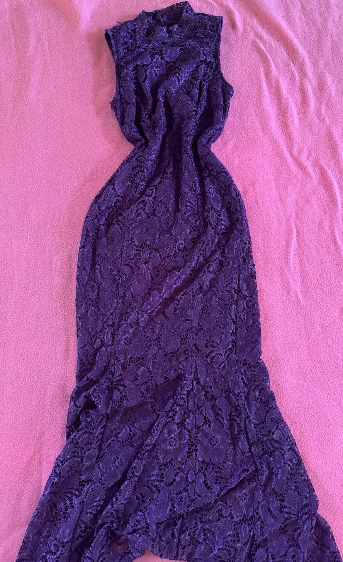 En Focus Studio Purple Long Formal Dress Maxi Classy