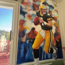 Floor To Ceiling Brett Favre Packers Canvas painting