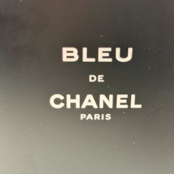 Bleu de Chanel Eau de Parfum in the 100ml (3.4 fl oz) size. This is an authentic, full bottle, opened only for photos.  Includes the original Chanel b