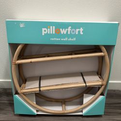 Pillowfort Rattan Wall Shelf
