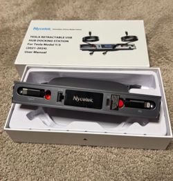Tesla Retractable USB Hub Docking Station For Model Y/3 2021 to 2024