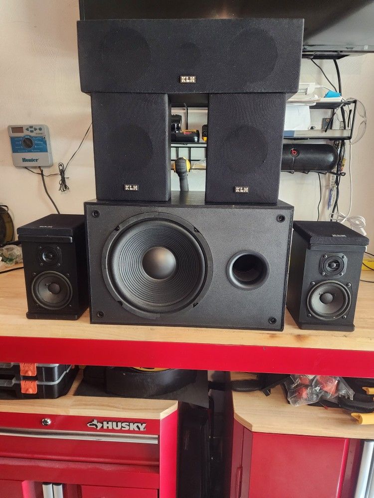 KLH Surround Speakers & JBL Subwoofer
