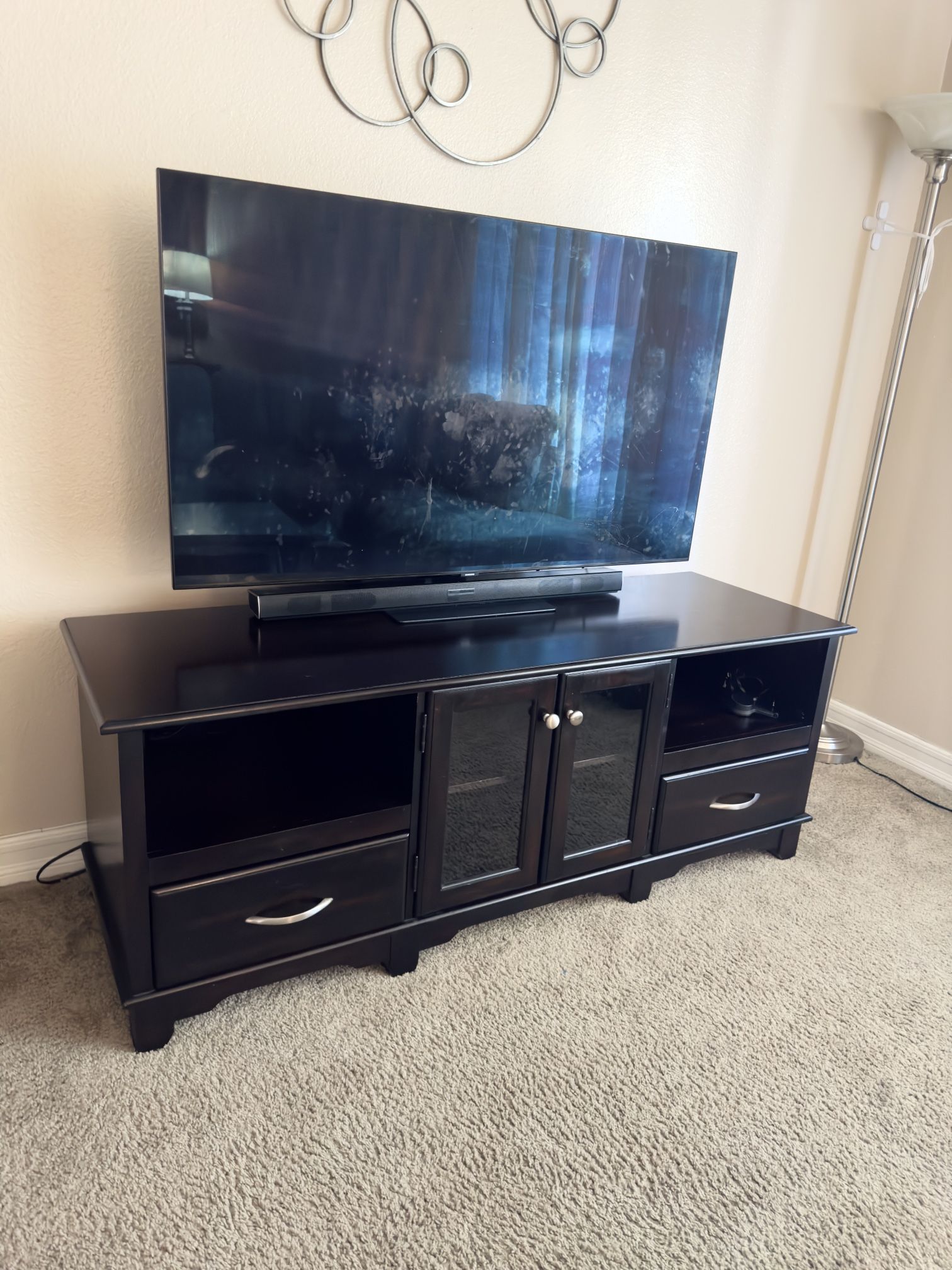 Solid Wood Tv Stand 