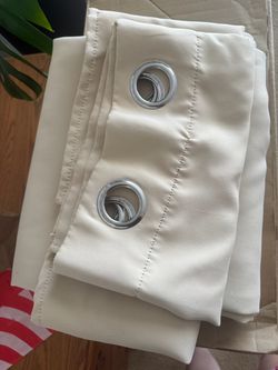 Beige curtains