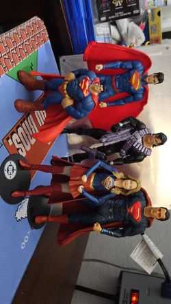 DC Superman & Supergirl Action Figure Lot