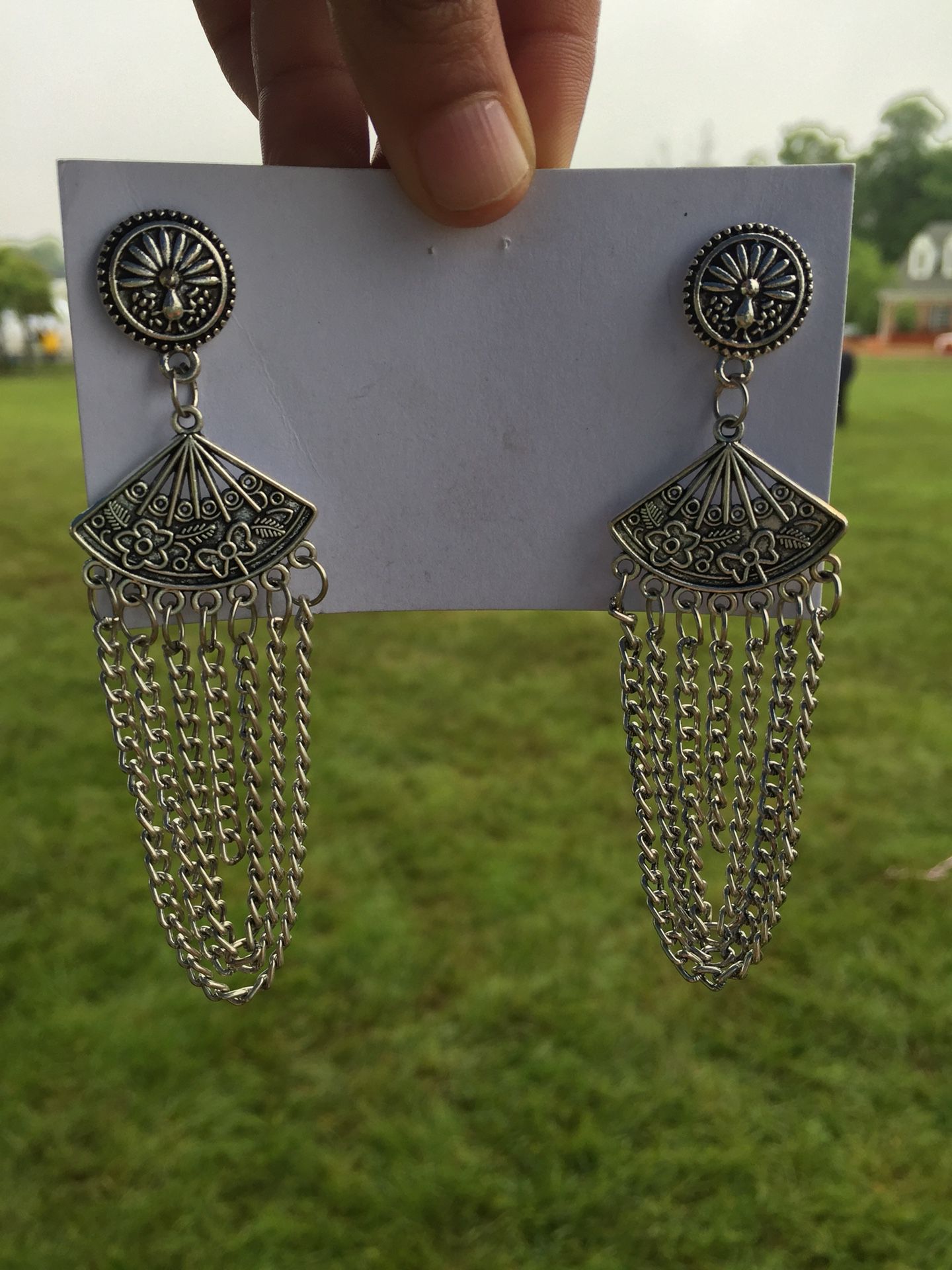 German silver earrings